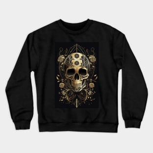 Art Deco Ornate Skull Crewneck Sweatshirt